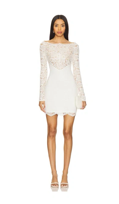 House Of Harlow 1960 X Revolve Romy Mini Dress In 白色