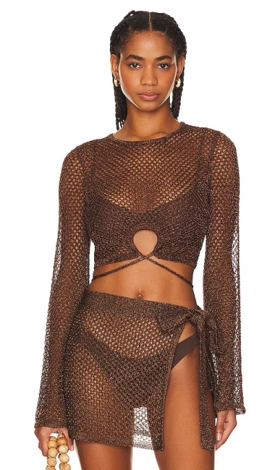 House Of Harlow 1960 Oberteil Sana In Brown