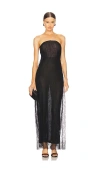 House Of Harlow 1960 X Revolve Solene Maxi Dress In Black