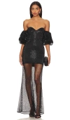House Of Harlow 1960 X Revolve Sulima Gown In Black