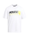 House Of Holland Man T-shirt White Size L Cotton, Elastane In White