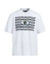 House Of Holland Man T-shirt White Size S Cotton, Elastane In White