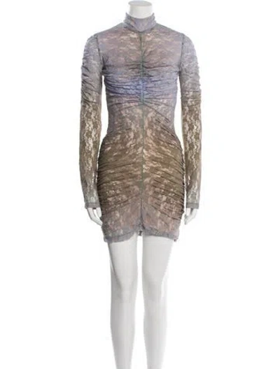 Pre-owned House Of Holland Nylon Mini Dress In Multi