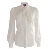 House Of Kind Women's White The Goddess Blouse In White