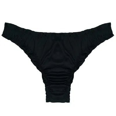House Of Marlow Women's Sly Silk Brief In Black