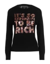 House Of Mua Mua Woman Sweater Black Size L Merino Wool In Black