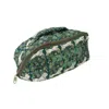 House Of Murphy Women's Green Quilted Forest Prance Cosmetic Case In Green