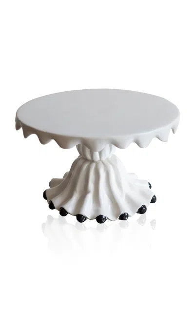 House Of Quentin Jones Draped Wish Center Piece In White