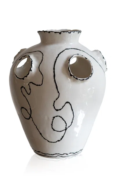 House Of Quentin Jones - Large Wish Vase - White -