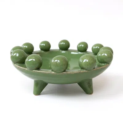 House Of Revelry Ball Girl Bowl In Green