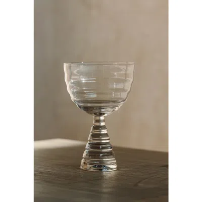House Of Revelry Fluted Goblet Set Of Four In Transparent