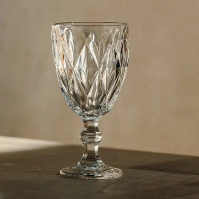 House Of Revelry Garden Goblet Set Of Four In Transparent