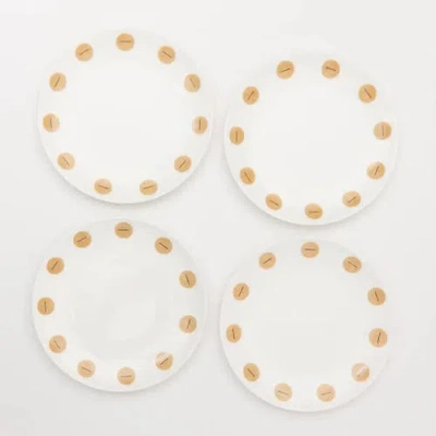 House Of Revelry Sunset Strip Salad Plate Set In White