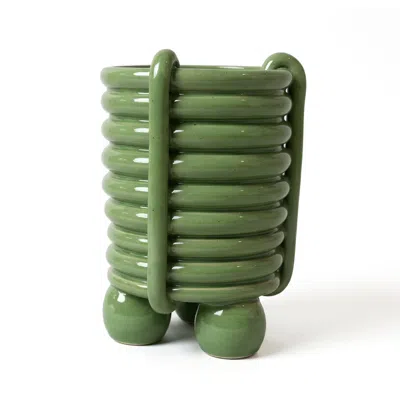 House Of Revelry The Higher Roller Vase In Green