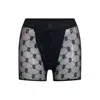 House Of Silk Black Men's Tulle Semi-transparent Boxer In Black