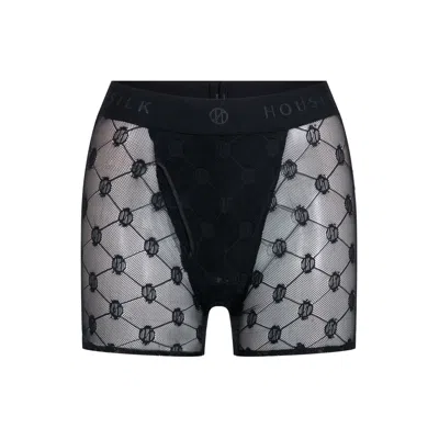 House Of Silk Black Men's Tulle Semi-transparent Boxer