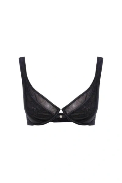 House Of Silk Dakota Tulle Bra In Black