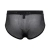 House Of Silk Fleur Tulle Men's Brief Black In Black