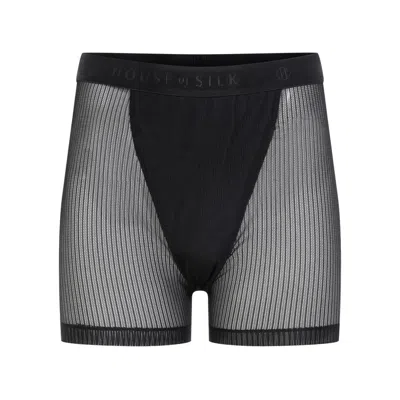 House Of Silk Fleur Tulle Men's Boxer Black