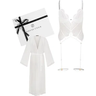 House Of Silk Heaven Unfolded Gift Set In White