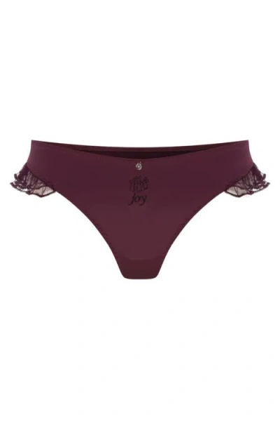 House Of Silk Joy Thong In Purple