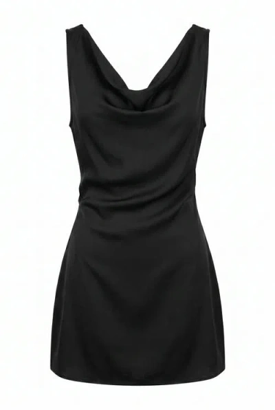 House Of Silk Marilyn Mini Nightgown In Charcoal
