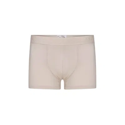House Of Silk Men's White Micro Modal Extra Soft Boxer Ecru