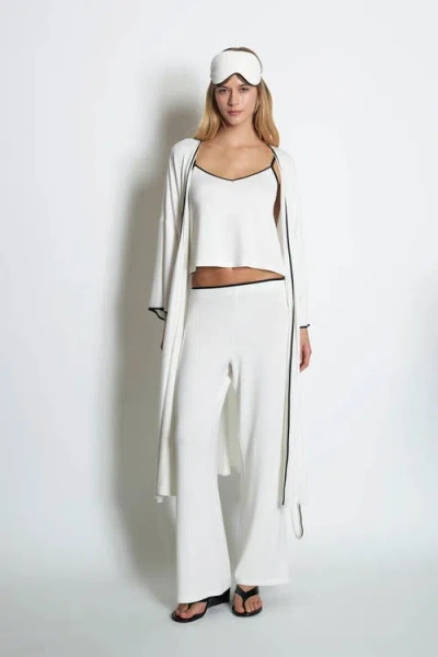 House Of Silk Monroe Soft Strap Set And Eye Mask In White