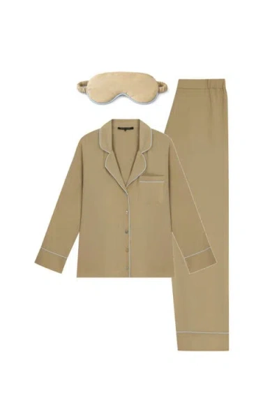 House Of Silk Noelle Pyjama Set In Brown