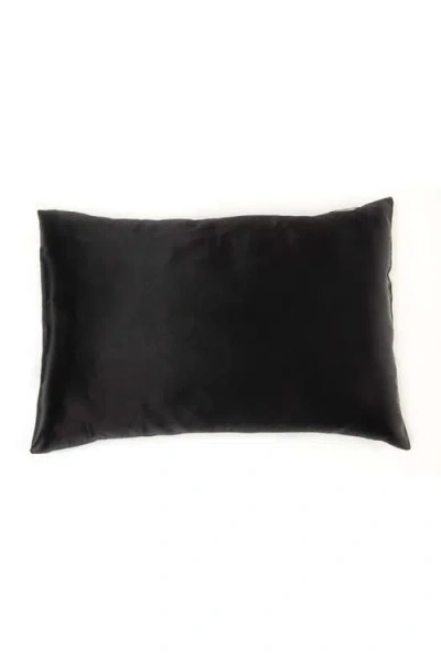 House Of Silk Pillow Case In Black