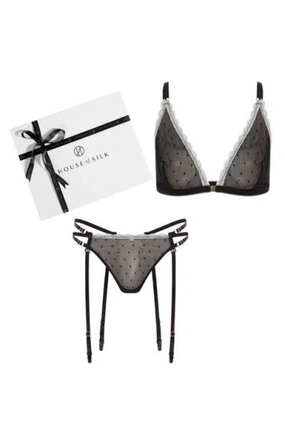 House Of Silk Polka Play Gift Set In Black