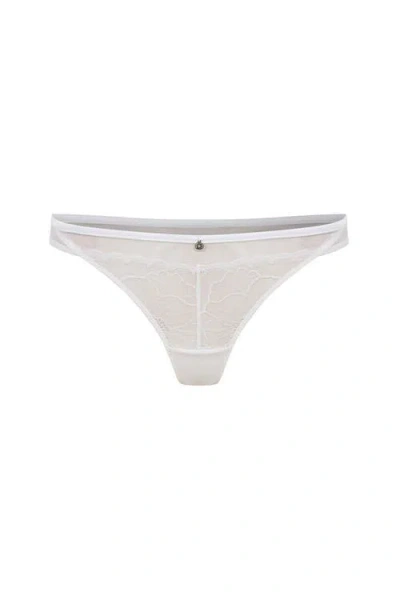 House Of Silk Raye Thong In White