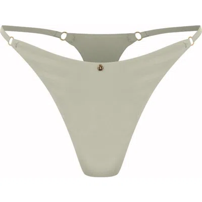 House Of Silk Silk Triangle Thong In Multi
