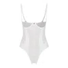 House Of Silk Women's Amelia Ouvert Corset White With A Removable Panty In White