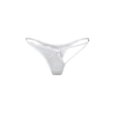House Of Silk Women's Béatrice Plunging Thong White