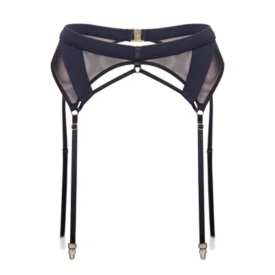 House Of Silk Women's Black Judith Soft Garter Belt