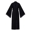 House Of Silk Women's Black Petra Maxi Soft Robe In Black