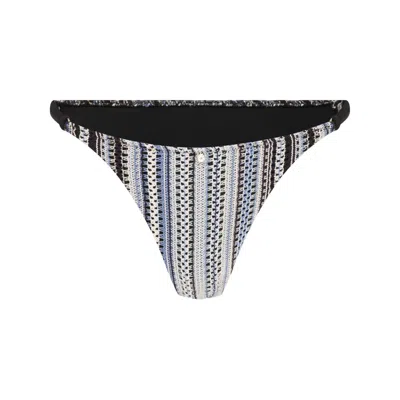 House Of Silk Women's Blue Delphin Knit Bikini Bottom