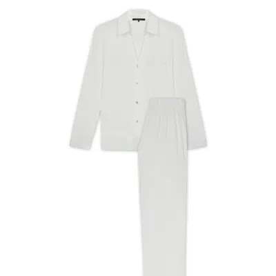 House Of Silk Women's Ella Soft Viscose Pyjama Suit White
