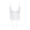 House Of Silk Women's Eva Lace Bodysuit White In White