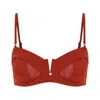 House Of Silk Women's Evelyn Bikini Top Red In Red