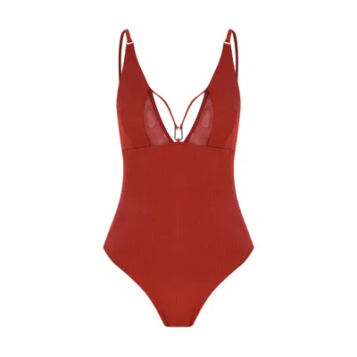 House Of Silk Women's Evelyn Swimsuit Red