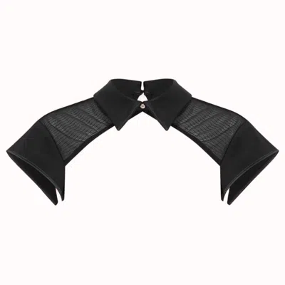 House Of Silk Women's Fleur Collar Accessory Black