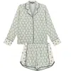 House Of Silk Women's Honey Bee Pyjama Set In Green