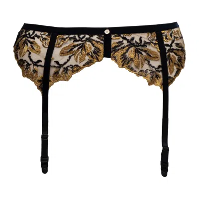 House Of Silk Women's Josephine Garter Belt Black