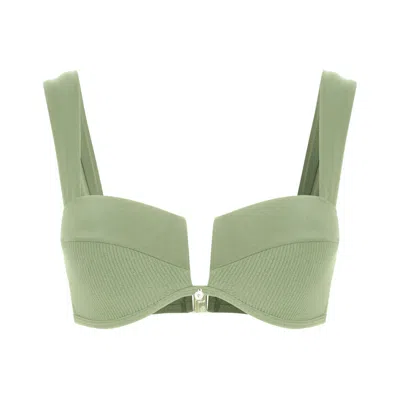House Of Silk Women's Luna Bikini Top Mint Green