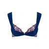 House Of Silk Women's Marien Tulle Bra Navy Blue In Blue