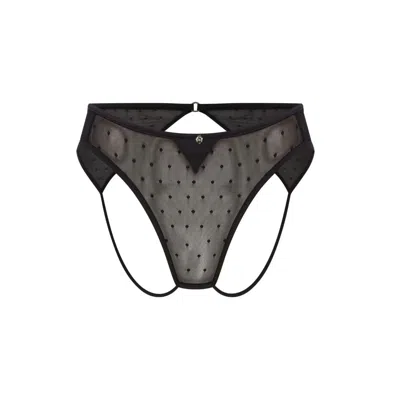 House Of Silk Women's Matilda Ouvert Pantie Black