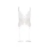 House Of Silk Women's White Ciara Garter Bodysuit In White