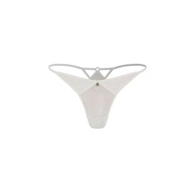 House Of Silk Women's White Ciara Thong